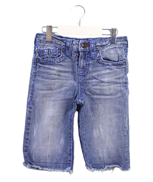A Blue Shorts from True Religion in size 6T for girl. (Front View)