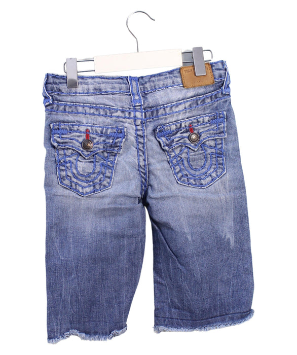 A Blue Shorts from True Religion in size 6T for girl. (Back View)