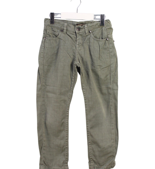 A Green Casual Pants from Roberto Cavalli in size 5T for boy. (Front View)