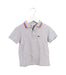 A Grey Short Sleeve Polos from Lacoste in size 5T for boy. (Front View)
