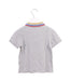 A Grey Short Sleeve Polos from Lacoste in size 5T for boy. (Back View)