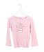 A Pink Long Sleeve Tops from Petit Bateau in size 4T for girl. (Front View)