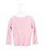 A Pink Long Sleeve Tops from Petit Bateau in size 4T for girl. (Back View)