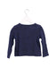 A Navy Long Sleeve Tops from Cyrillus in size 3T for girl. (Back View)