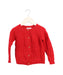 A Red Cardigans from Cyrillus in size 4T for girl. (Front View)