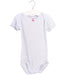 A Blue Short Sleeve Bodysuits from Petit Bateau in size 3T for girl. (Front View)