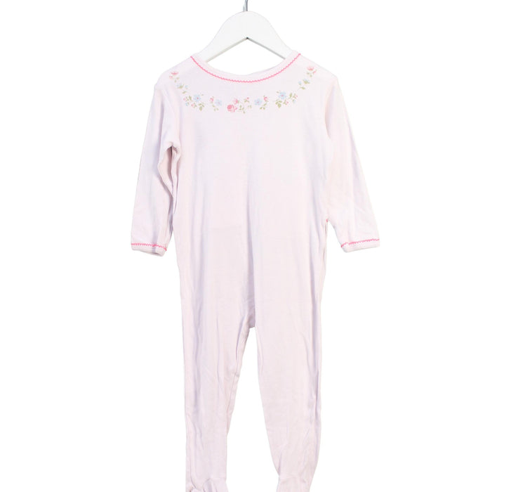 A Pink Onesies from Petit Bateau in size 18-24M for girl. (Front View)