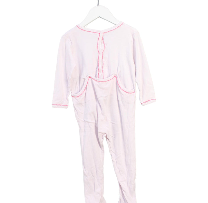 A Pink Onesies from Petit Bateau in size 18-24M for girl. (Back View)