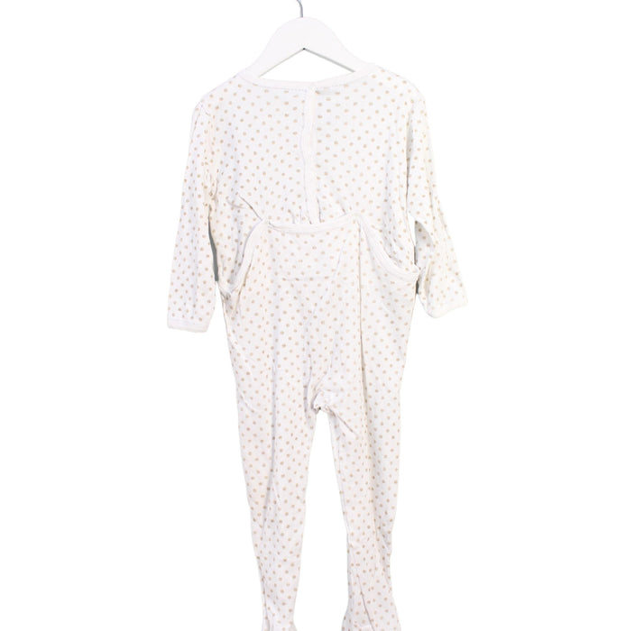 A White Onesies from Petit Bateau in size 3T for girl. (Back View)
