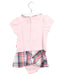 A Pink Short Sleeve Bodysuits from Mides in size 3-6M for girl. (Back View)