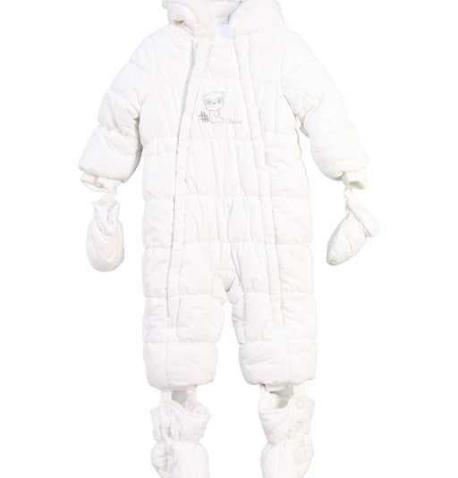 A White Snowsuits from Chicco in size 3-6M for neutral. (Front View)
