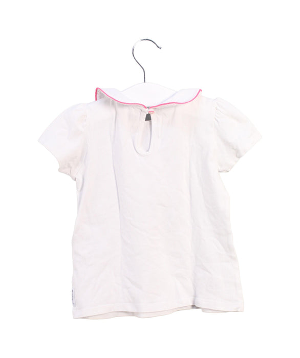 A White Short Sleeve Tops from Armani in size 4T for girl. (Back View)