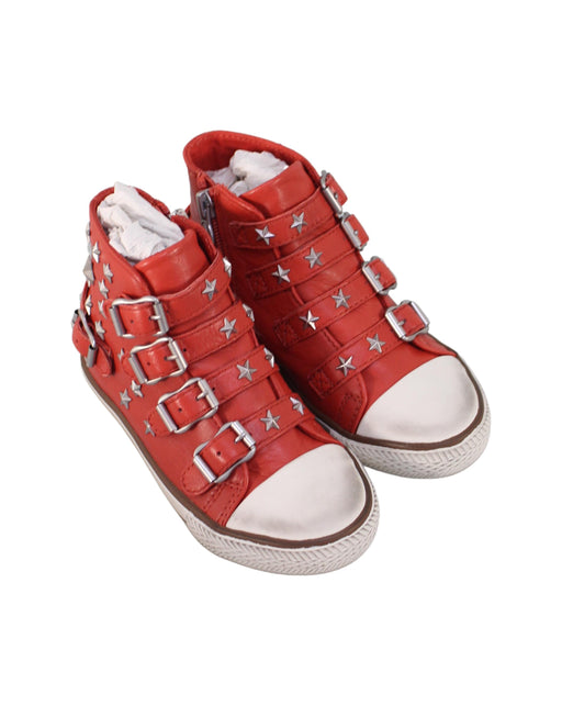 A Red Sneakers from Ash in size 5T for neutral. (Front View)