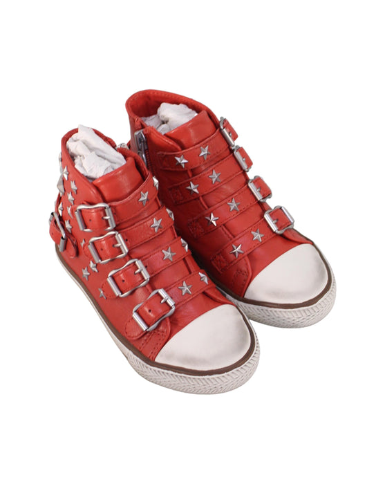 A Red Sneakers from Ash in size 5T for neutral. (Front View)