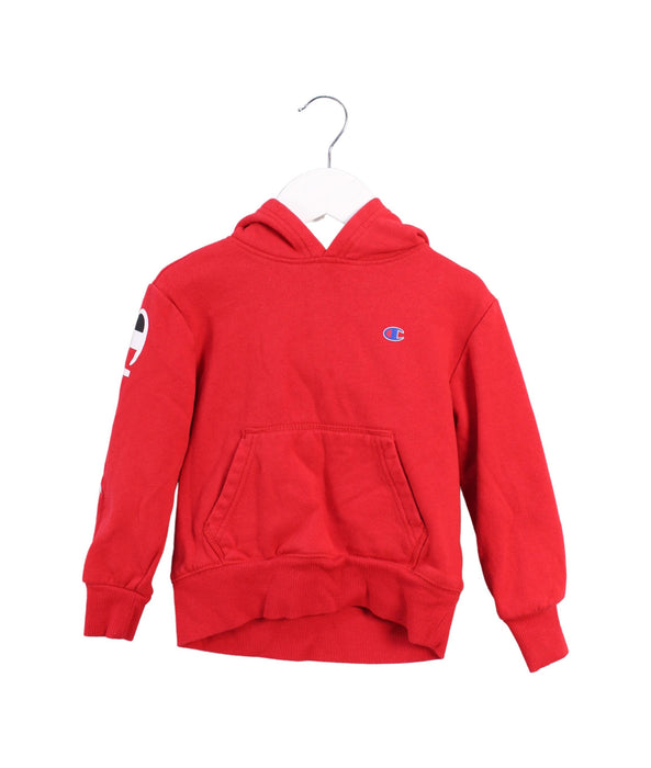 A Red Sweatshirts from Champion in size 4T for boy. (Front View)