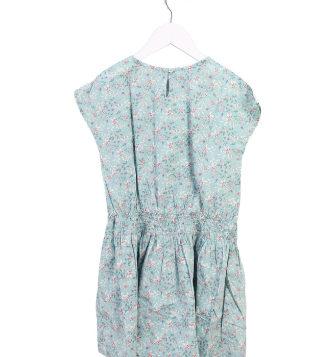 A Blue Short Sleeve Dresses from Arsène et les pipelettes in size 6T for girl. (Back View)