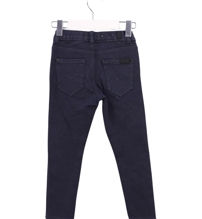 A Navy Casual Pants from 7 For All Mankind in size 4T for boy. (Back View)