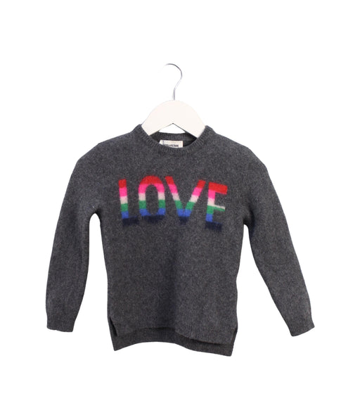 A Grey Knit Sweaters from Zadig & Voltaire in size 6T for girl. (Front View)