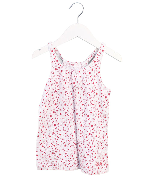 A White Sleeveless Tops from La Compagnie des Petits in size 6T for girl. (Front View)