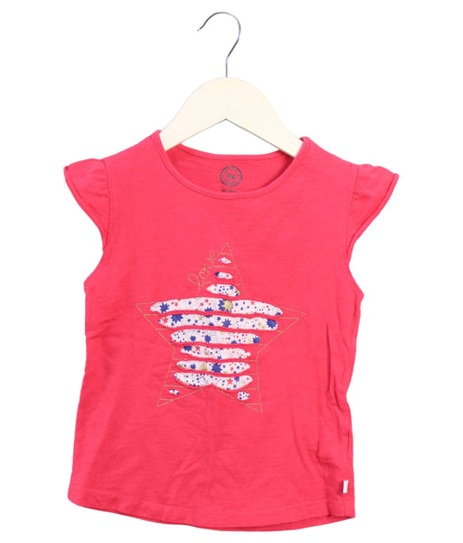 A Pink Sleeveless Tops from La Compagnie des Petits in size 6T for girl. (Front View)