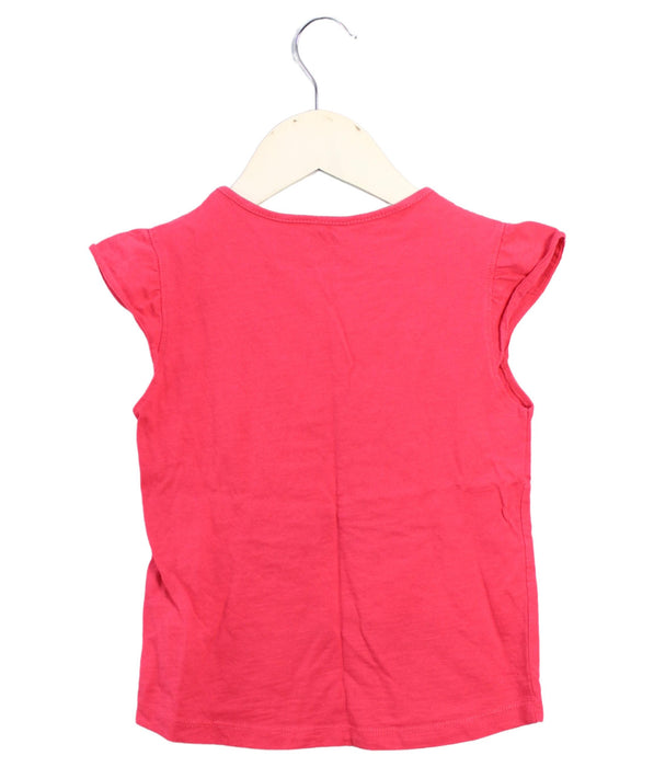 A Pink Sleeveless Tops from La Compagnie des Petits in size 6T for girl. (Back View)