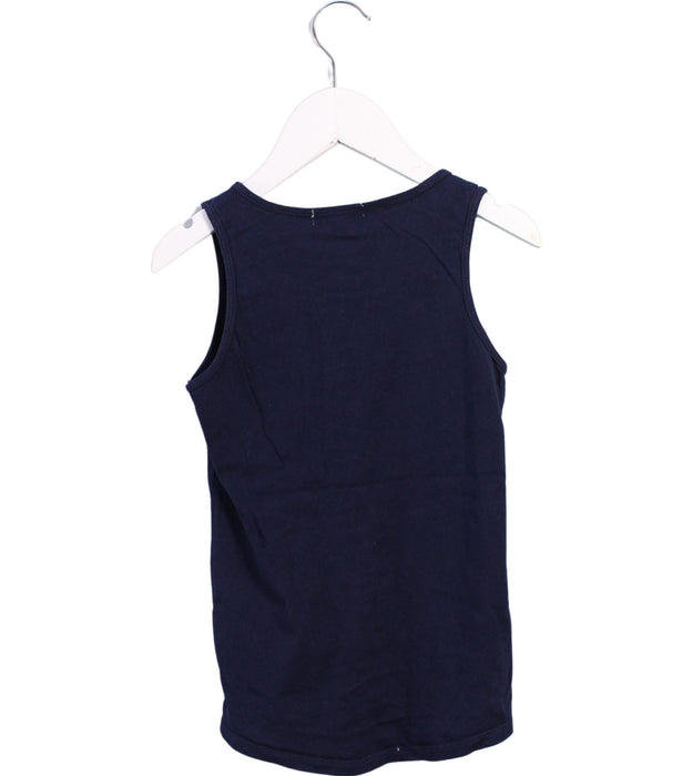 A Navy Sleeveless Tops from Crewcuts in size 6T for girl. (Back View)