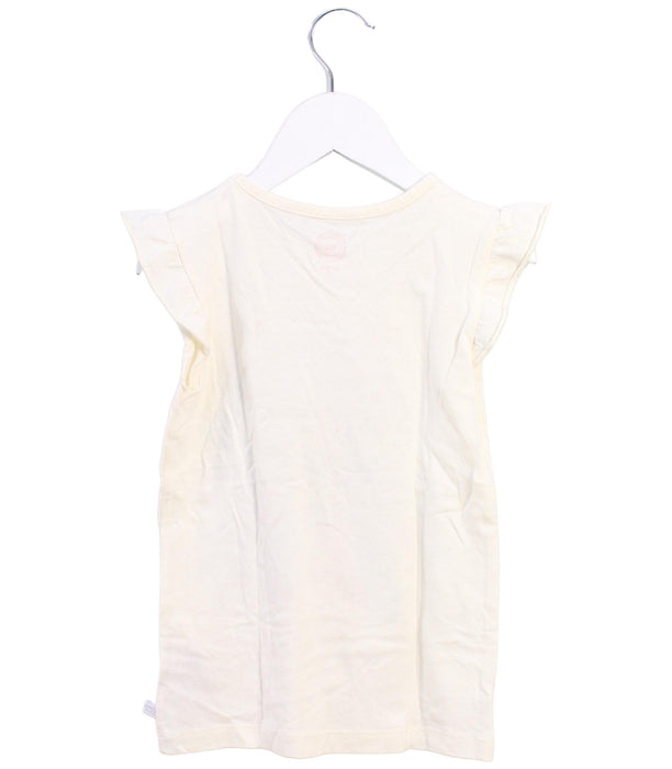 A Ivory Sleeveless Tops from La Compagnie des Petits in size 6T for girl. (Back View)