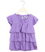 A Purple Short Sleeve Tops from DKNY in size 5T for girl. (Front View)