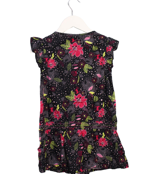 A Black Sleeveless Dresses from La Compagnie des Petits in size 5T for girl. (Back View)