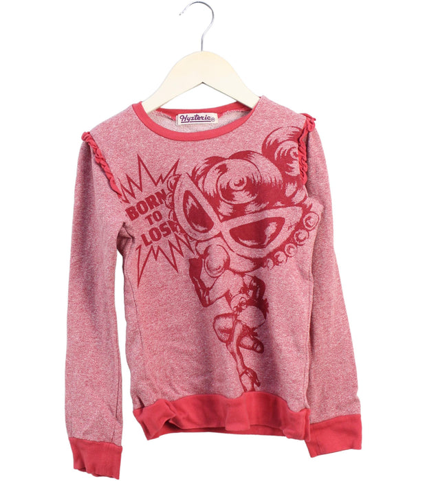 A Red Crewneck Sweatshirts from Hysteric Mini in size 5T for girl. (Front View)