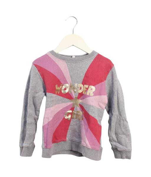 A Grey Crewneck Sweatshirts from Bonton in size 6T for girl. (Front View)