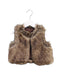 A Brown Outerwear Vests from Polo Ralph Lauren in size 3T for girl. (Front View)