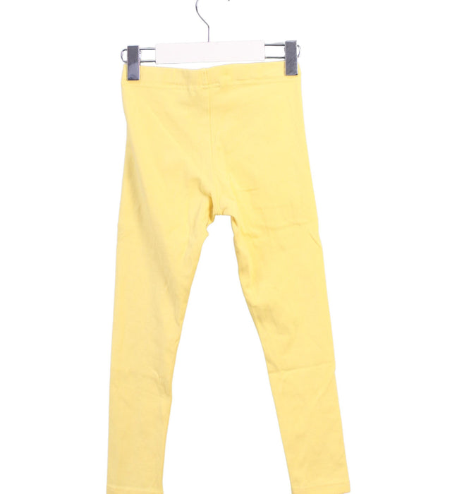 A Yellow Leggings from Polarn O. Pyret in size 4T for girl. (Back View)