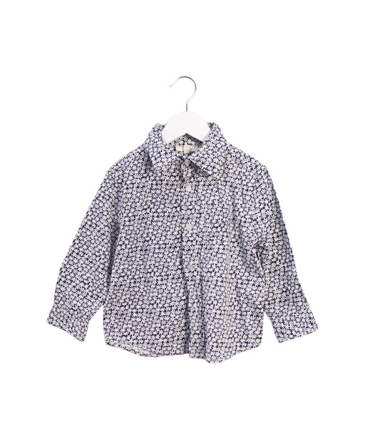 A Black Shirts from Seed in size 6-12M for girl. (Front View)