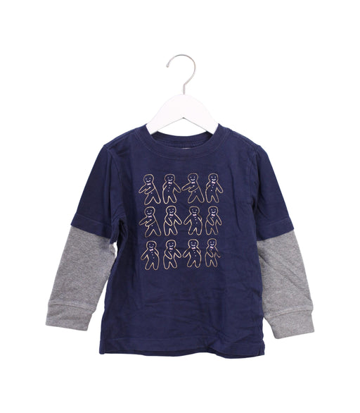 A Blue Crewneck Sweatshirts from Hanna Andersson in size 2T for boy. (Front View)