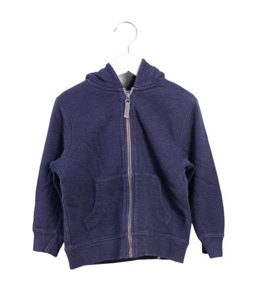 A Blue Zippered Sweatshirts from Hanna Andersson in size 2T for boy. (Front View)