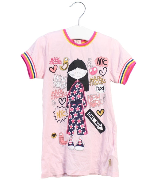 A Pink Short Sleeve Dresses from Little Marc Jacobs in size 12-18M for girl. (Front View)