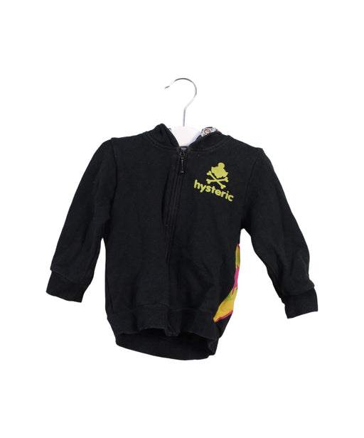 A Black Lightweight Jackets from Hysteric Mini in size 12-18M for girl. (Front View)