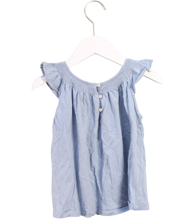 A Blue Sleeveless Tops from Ralph Lauren in size 18-24M for girl. (Back View)