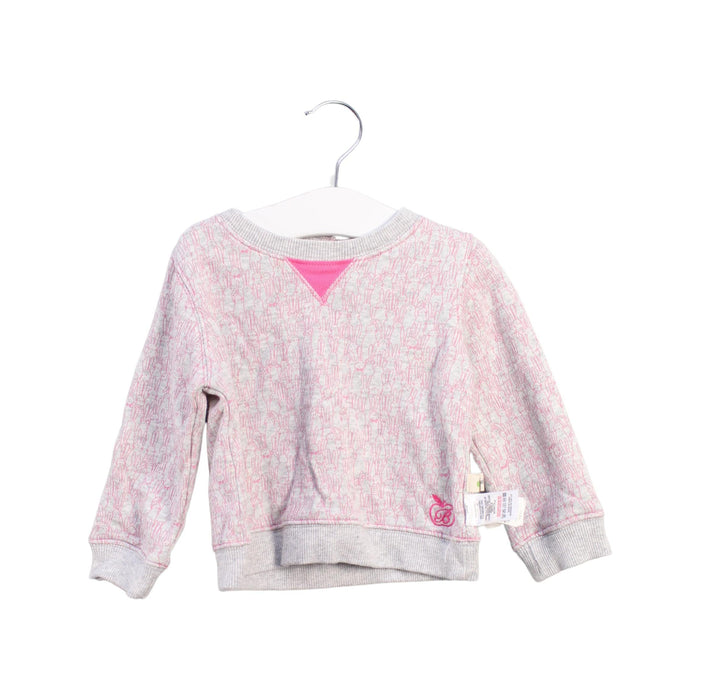 A Grey Crewneck Sweatshirts from The Bonnie Mob in size 12-18M for girl. (Front View)