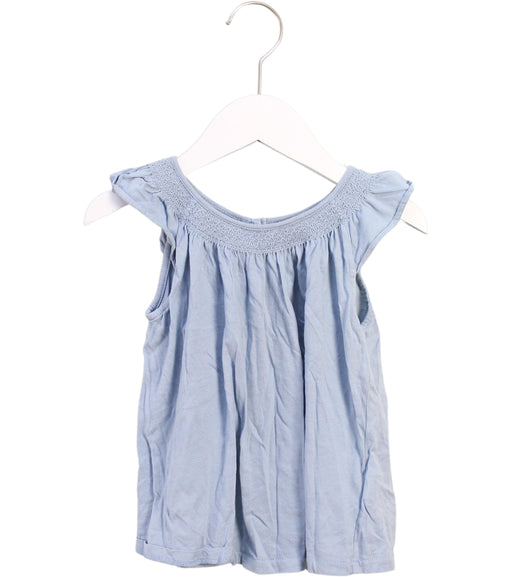 A Blue Sleeveless Tops from Ralph Lauren in size 18-24M for girl. (Front View)