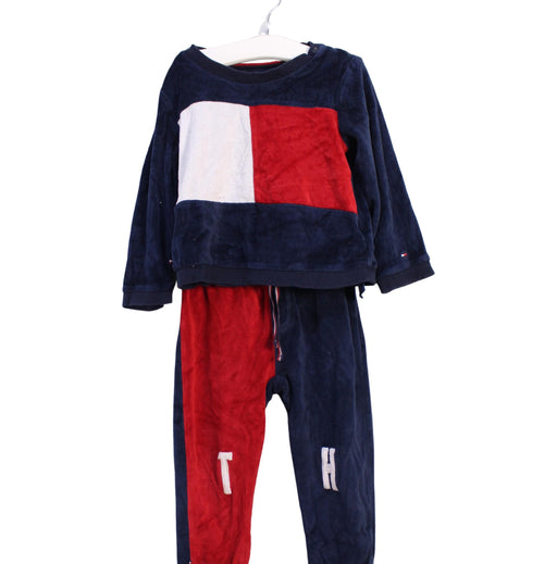 A Navy Pants Sets from Tommy Hilfiger in size 2T for girl. (Front View)