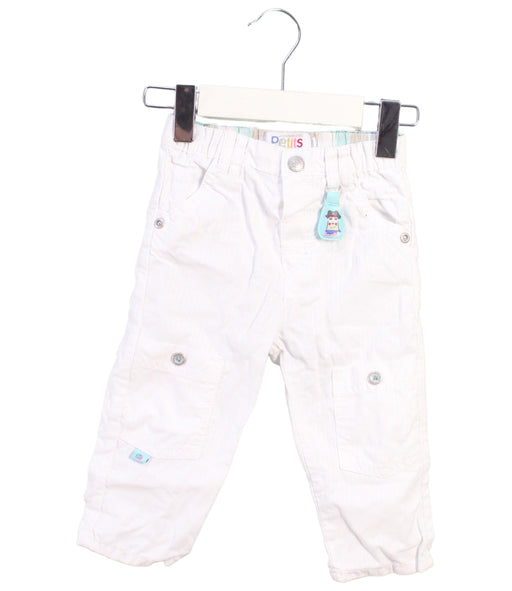 A White Casual Pants from La Compagnie des Petits in size 6-12M for boy. (Front View)