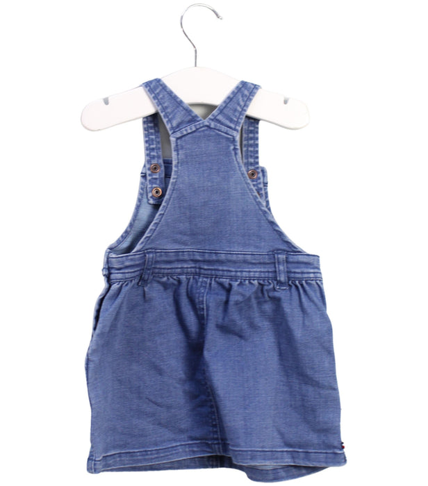 A Blue Overall Dresses from Tommy Hilfiger in size 6-12M for girl. (Back View)