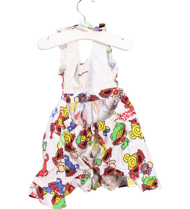 A Multicolour Sleeveless Dresses from Hysteric Mini in size 12-18M for girl. (Back View)