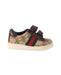 A Brown Sneakers from Gucci in size 12-18M for girl. (Back View)