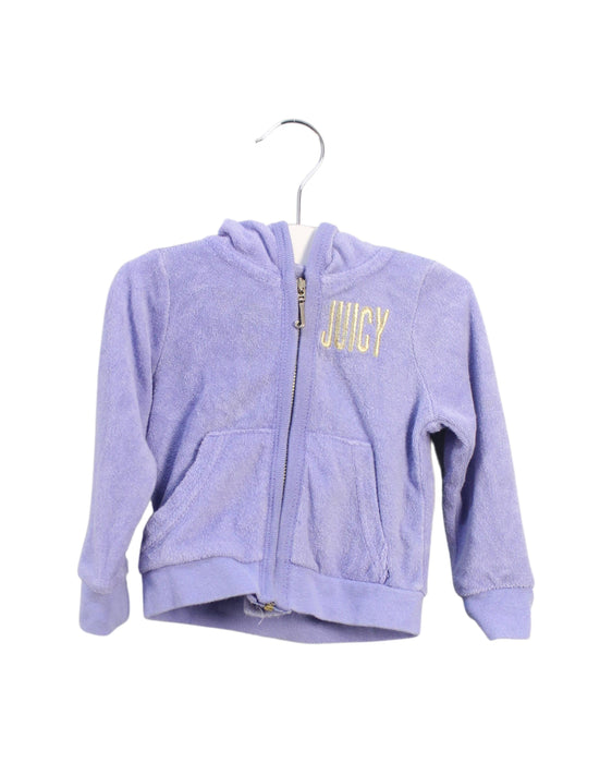 A Purple Lightweight Jackets from Juicy Couture in size 6-12M for girl. (Front View)