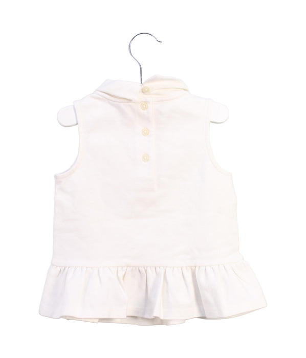 A Ivory Sleeveless Tops from Janie & Jack in size 2T for girl. (Back View)