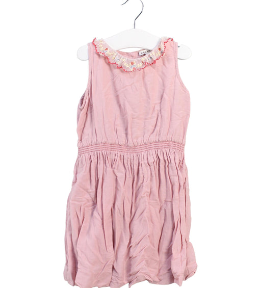 A Pink Sleeveless Dresses from Caramel in size 3T for girl. (Front View)