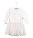 A White Sweater Dresses from Petit Bateau in size 3T for girl. (Front View)